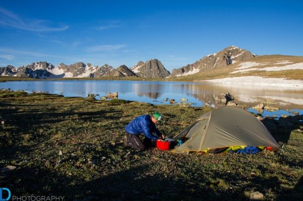 © 2013 Liam Doran | The author’s camp at 12,250 ft. Gear selection was critical and the lightweight of the 18-250 helped keep the pack weight reasonable. Shutter speed: 1/80 sec | Aperture: f 13 | ISO 200 | Focal length: 18mm