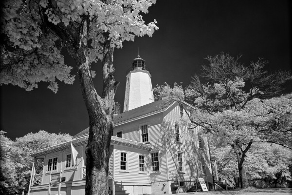 The Sigma 17-50mm F2.8 EX DC OS is a constant-aperture zoom lens, meaning that at all focal lengths, the maximum aperture remains at F2.8. This is Sandy Hook lighthouse, captured in Infrared on the Sigma SD1 at 17mm, the shortest focal length on this zoom lens.