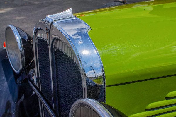 Detail of the sun shining on the chrome of a 1926 Willy's Sedan. 1/200 F7.1 ISO 100. X3F Raw processed in Sigma Photo Pro.